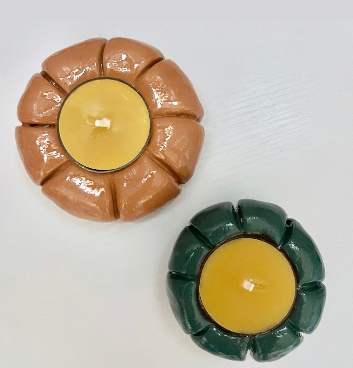 Pumpkin Tea Light Candle Holder Set