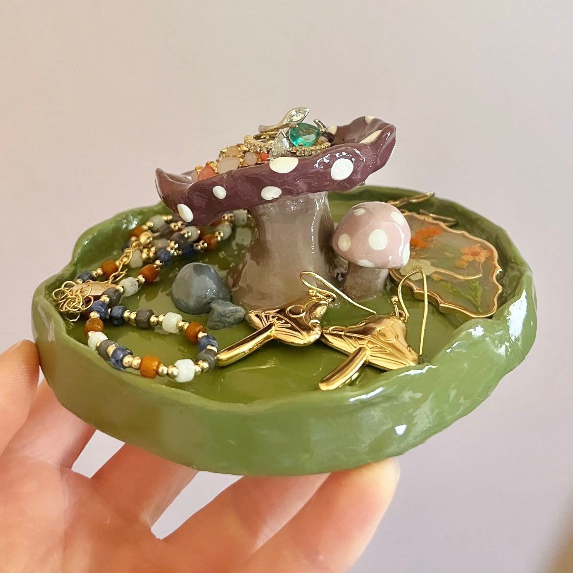 Mushroom Jewelry & Trinket Tray