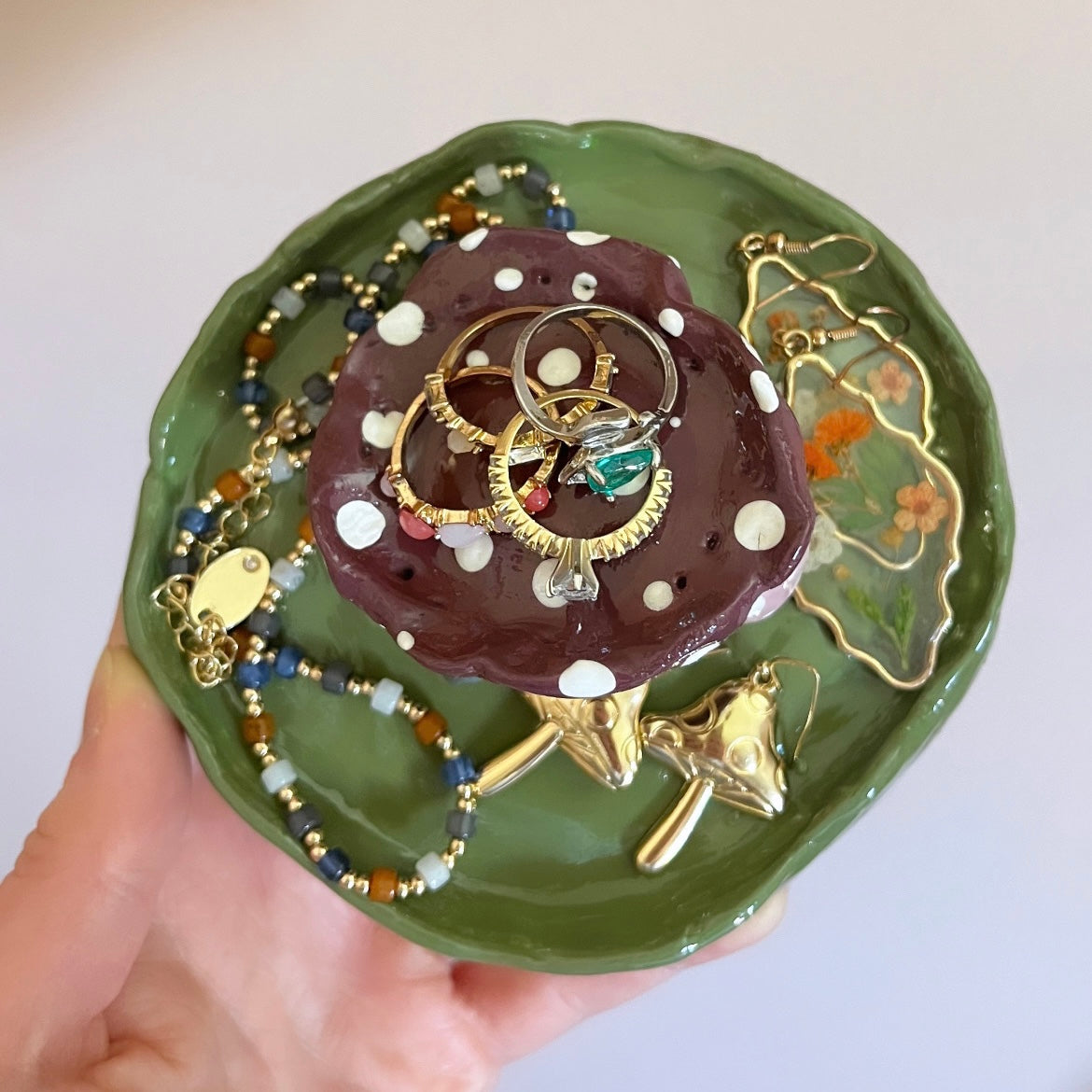 Mushroom Jewelry & Trinket Tray